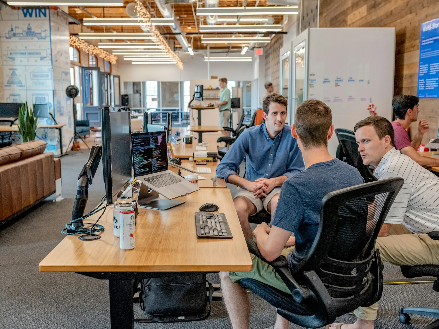 Technical team defining a Power Apps business application